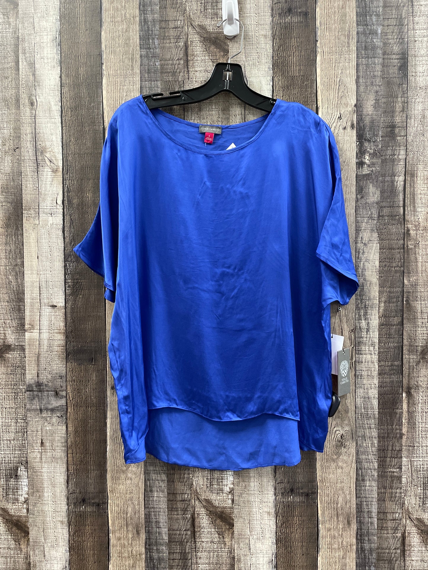 Tunic Short Sleeve By Vince Camuto In Blue, Size: S