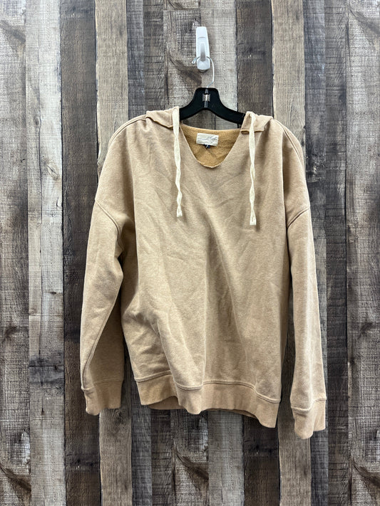 Sweatshirt Hoodie By Universal Thread In Tan, Size: M