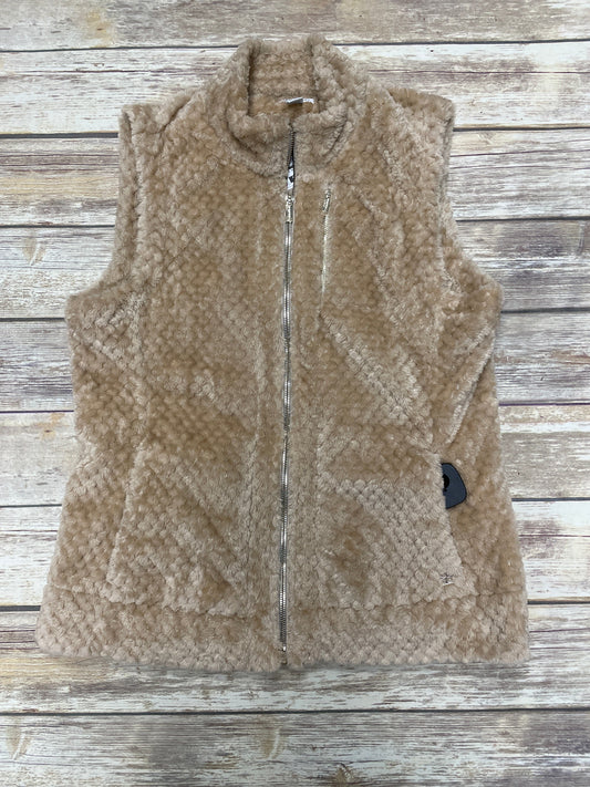 Vest Puffer & Quilted By Calvin Klein In Brown, Size: L