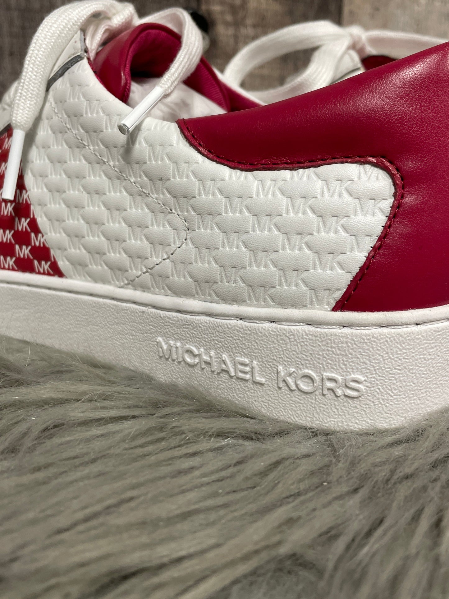 Shoes Designer By Michael Kors In Red & White, Size: 10