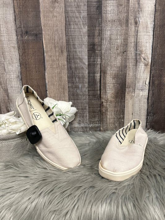 Shoes Flats By Toms In Ivory, Size: 7.5