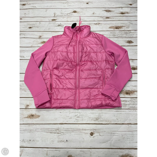Athletic Jacket By Avia In Pink, Size: M