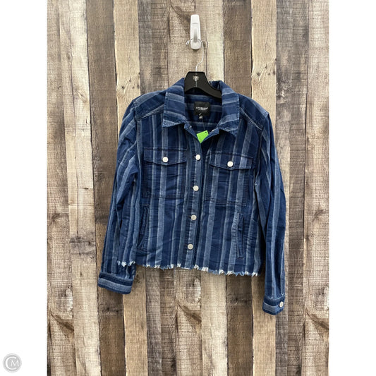 Jacket Shirt By Liverpool In Blue, Size: M