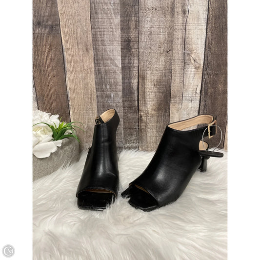 Sandals Heels Block By Crown And Ivy In Black, Size: 6.5