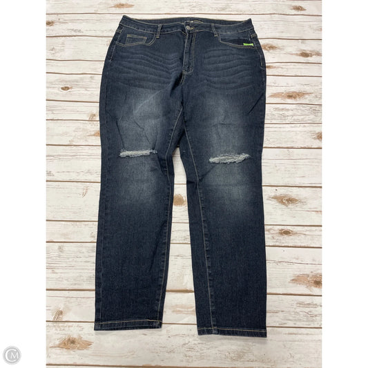 Jeans Straight By Shein In Blue Denim, Size: 2x