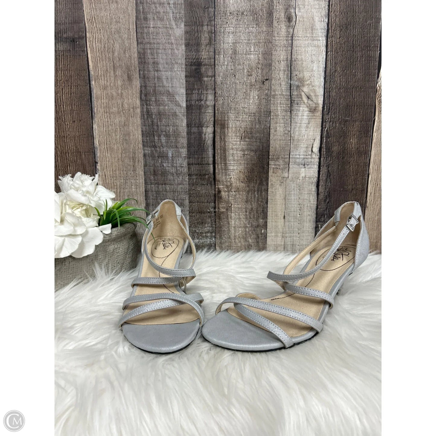 Shoes Heels Stiletto By Life Stride In Grey, Size: 7.5