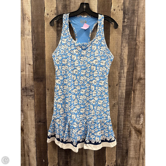Dress Designer By Lilly Pulitzer In Blue & White, Size: L