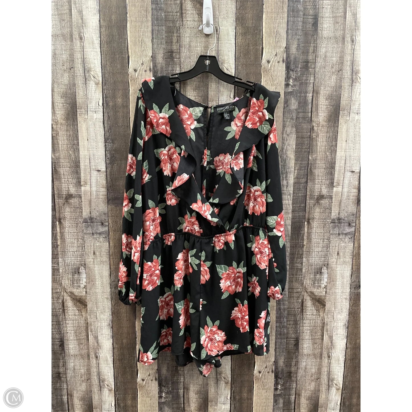 Romper By Forever 21 In Black, Size: 3x