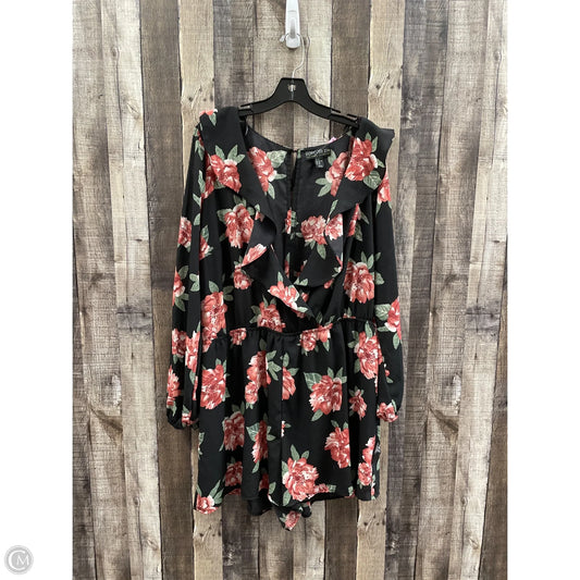 Romper By Forever 21 In Black, Size: 3x