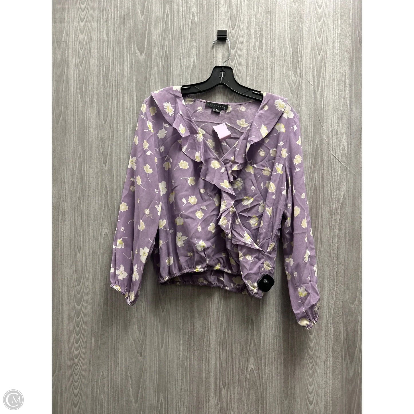 Top Long Sleeve By Sanctuary In Floral Print, Size: S