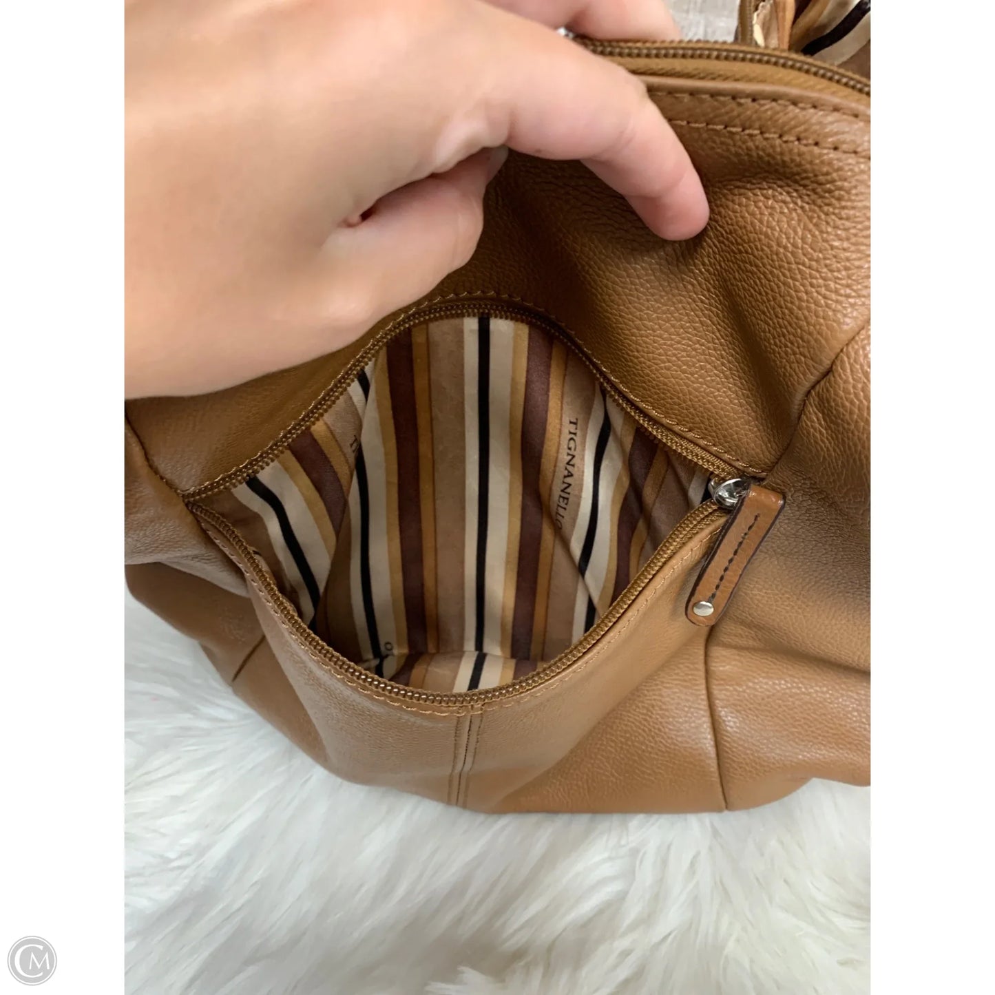 Handbag Leather By Tignanello  Purses, Size: Medium