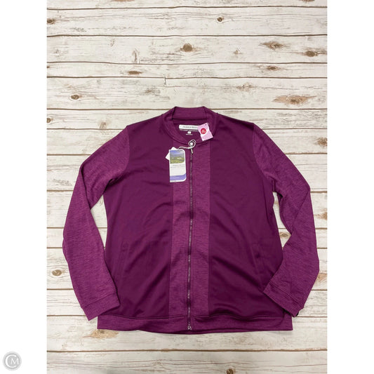 Athletic Jacket By Cme In Purple, Size: L