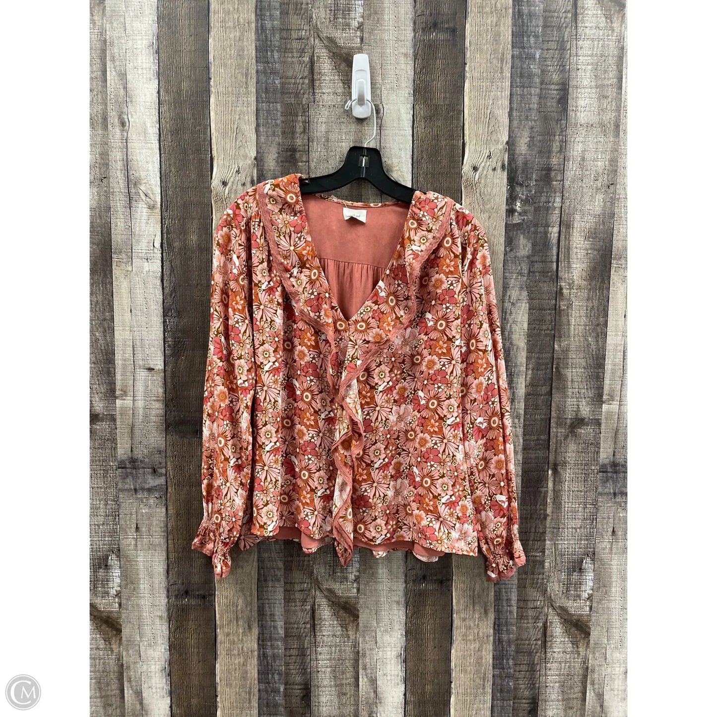 Top Long Sleeve By Wilfred In Pink, Size: Xs