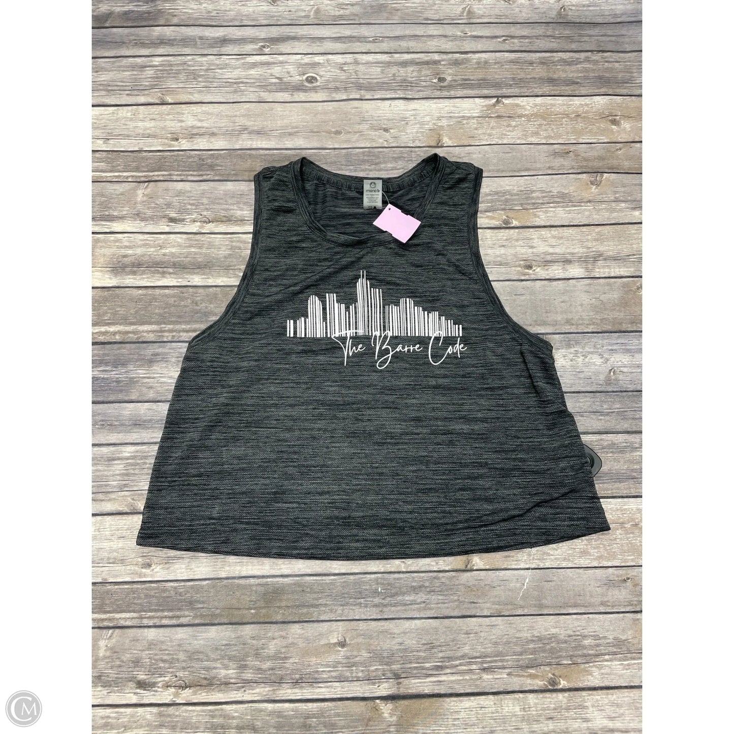 Athletic Tank Top By Mono B In Black, Size: L