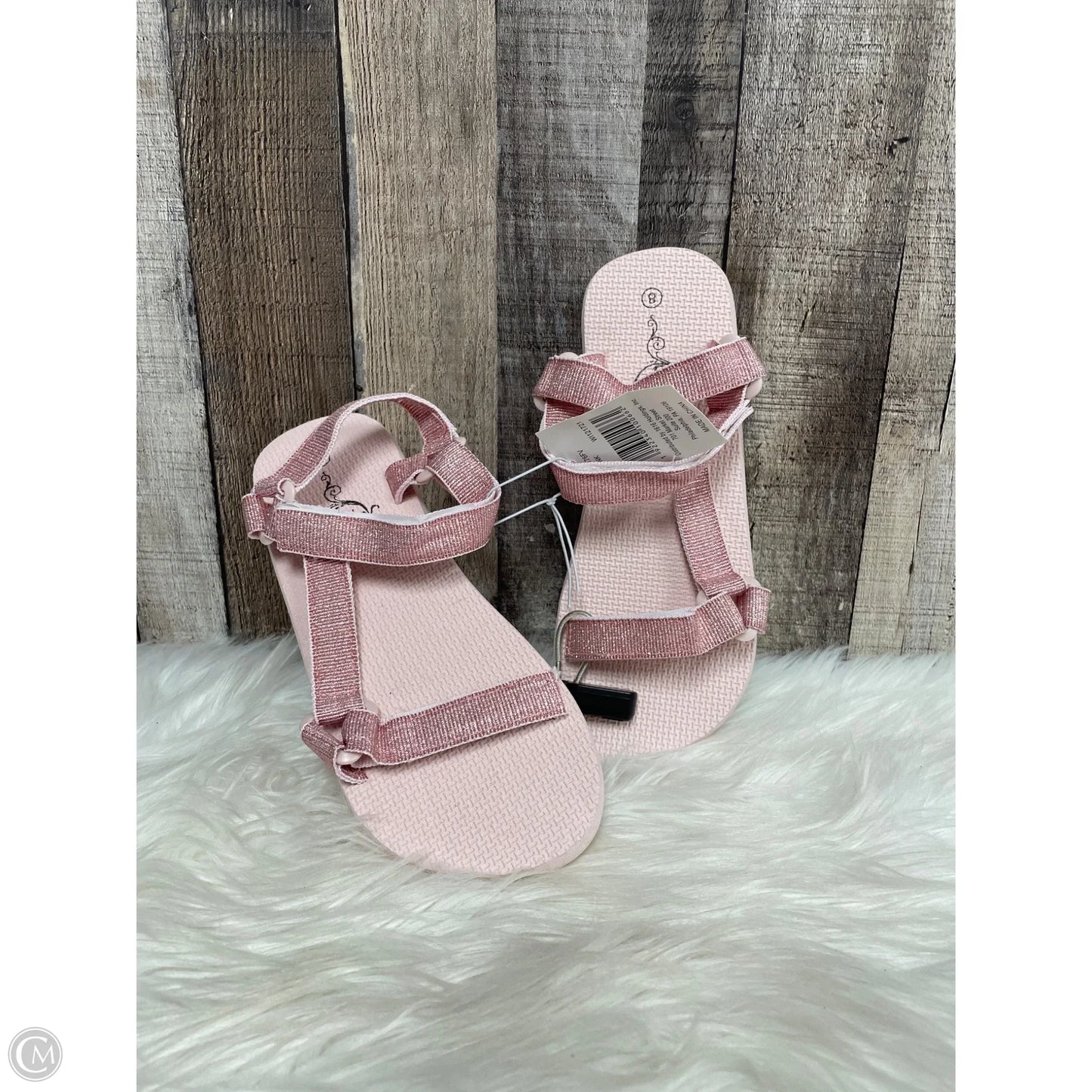 Sandals Flats By Cme In Pink, Size: 8