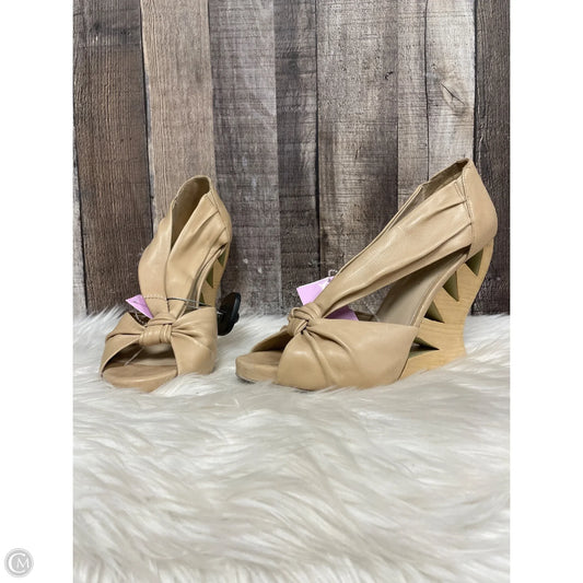 Shoes Heels Wedge By Donald Pliner In Tan, Size: 9
