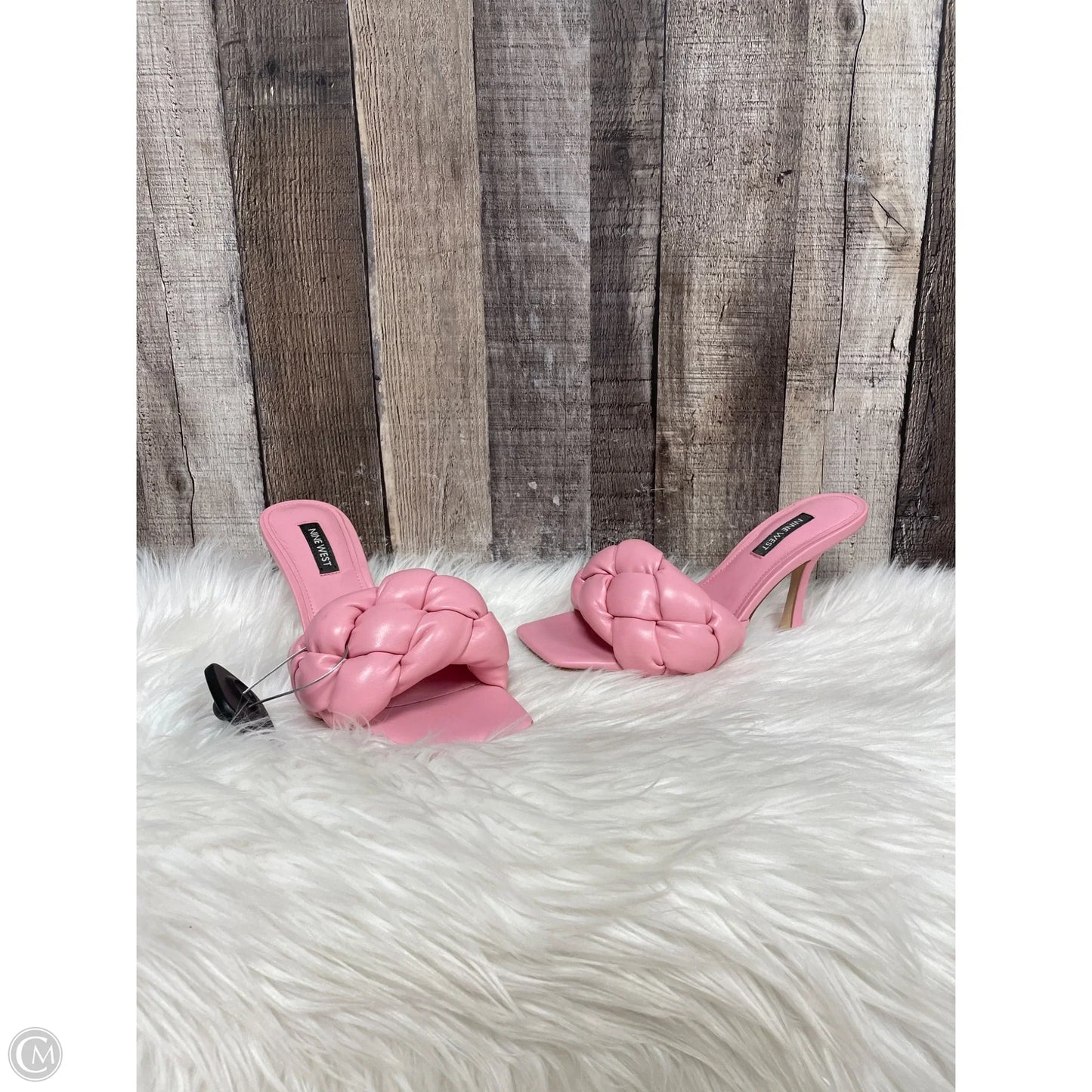 Sandals Heels Stiletto By Nine West In Pink, Size: 6.5