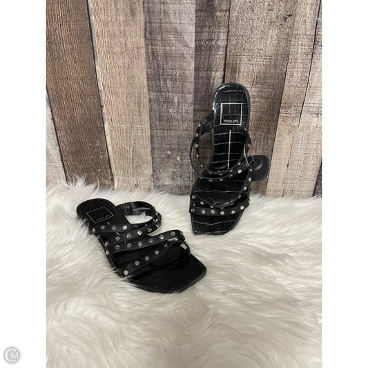 Sandals Flats By Dolce Vita In Black & Silver, Size: 6