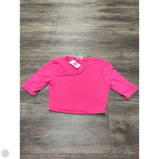 Top Short Sleeve By Clothes Mentor In Pink, Size: S