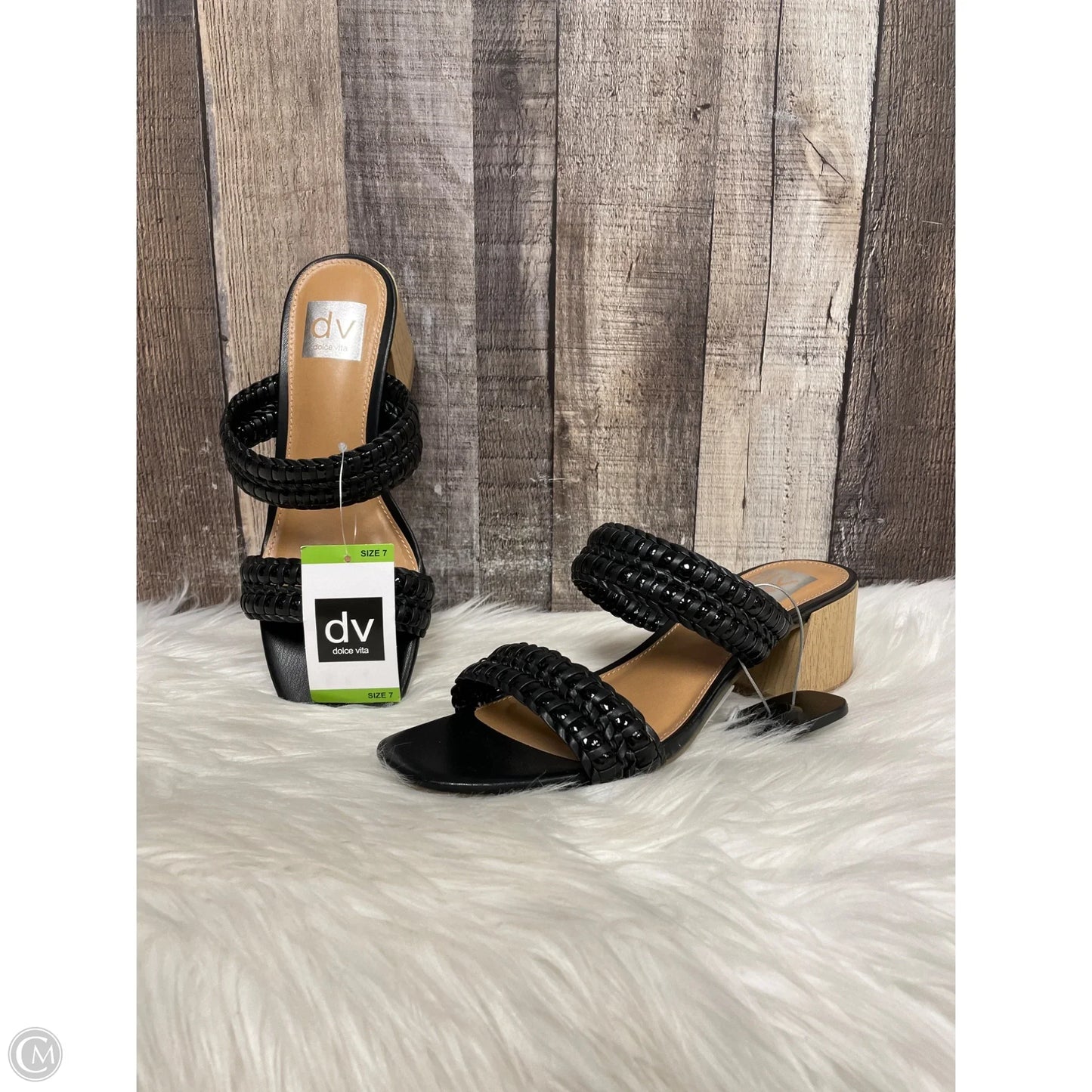 Sandals Heels Block By Dolce Vita In Black, Size: 7