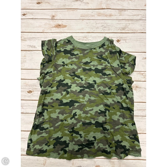 Top Short Sleeve By Time And Tru In Green, Size: Xl