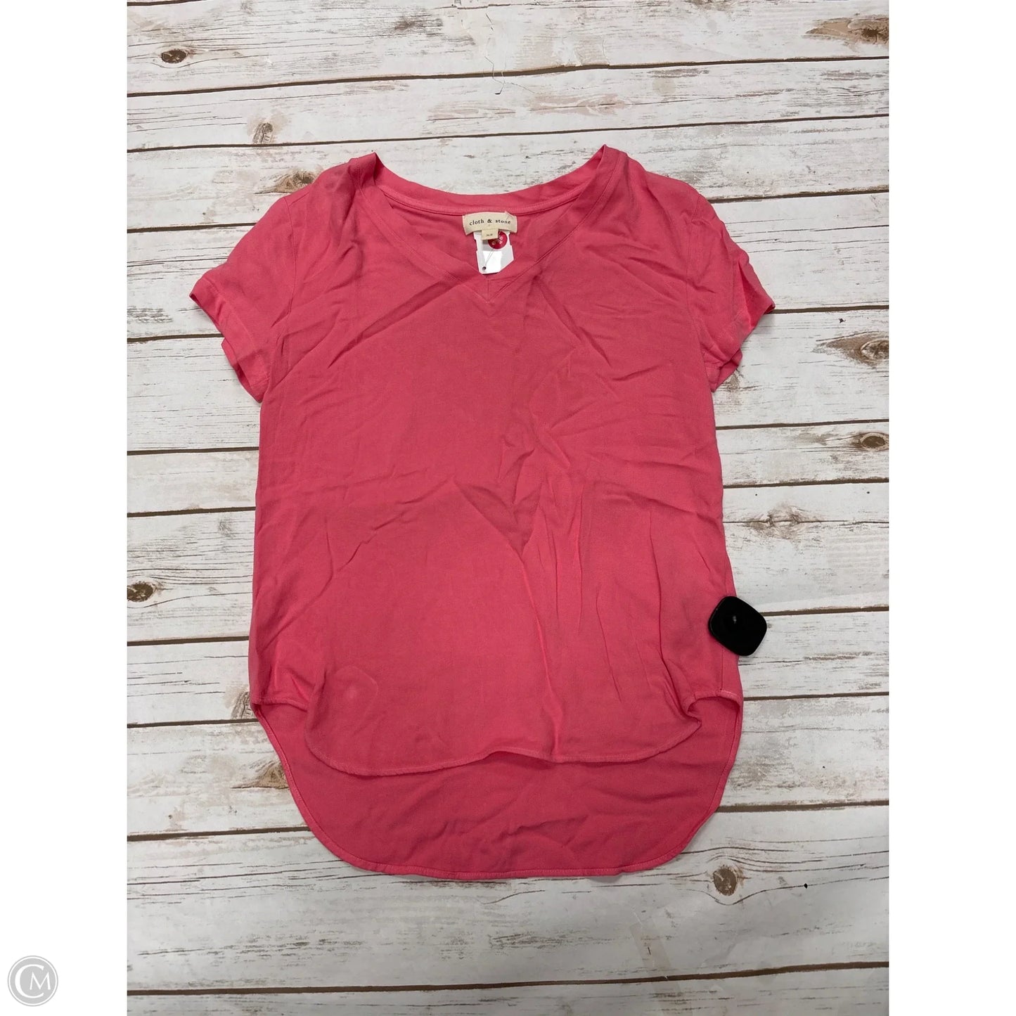 Top Short Sleeve By Cloth & Stone In Pink, Size: Xs