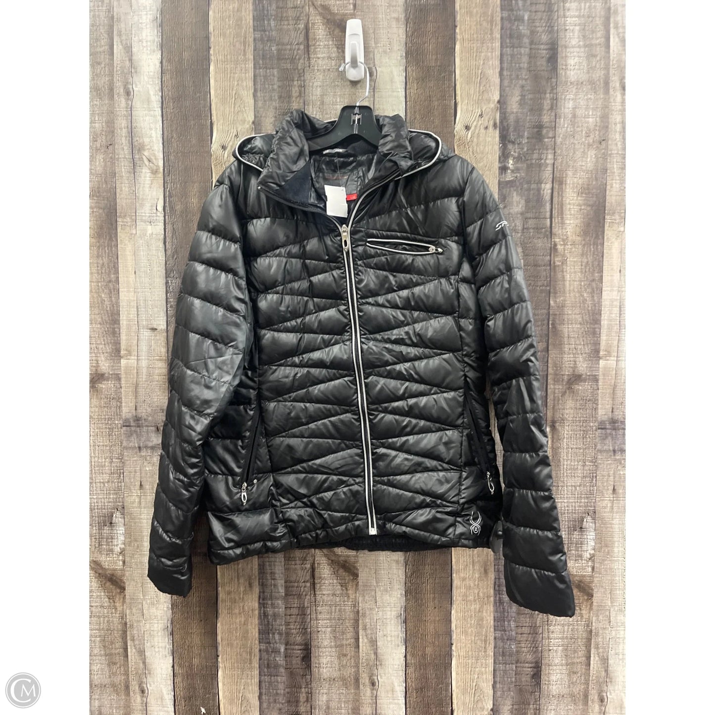 Jacket Puffer & Quilted By Spyder In Black, Size: L