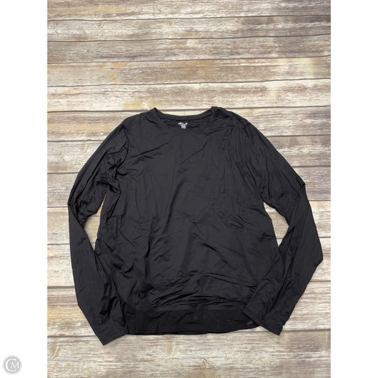 Athletic Top Long Sleeve Crewneck By Avia In Black, Size: Xl