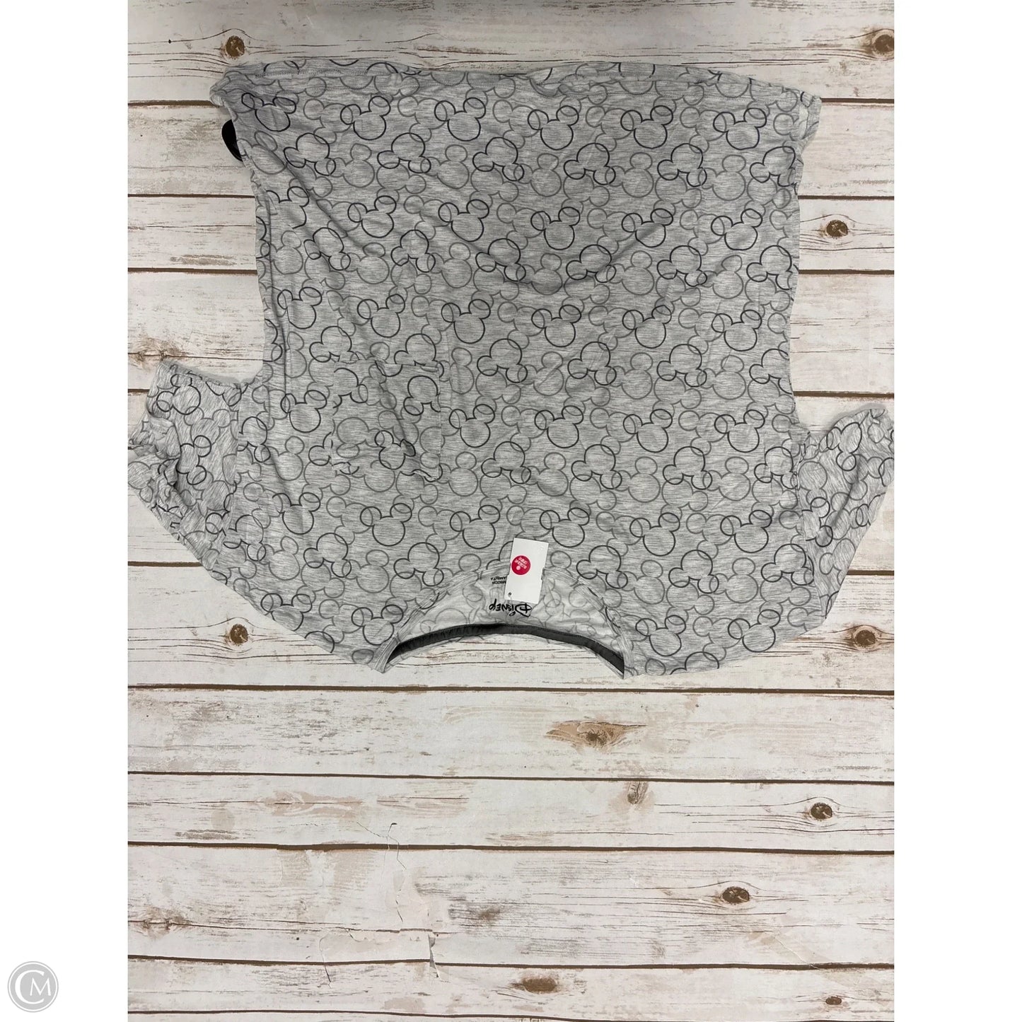 Top Short Sleeve By Disney Store In Grey, Size: M