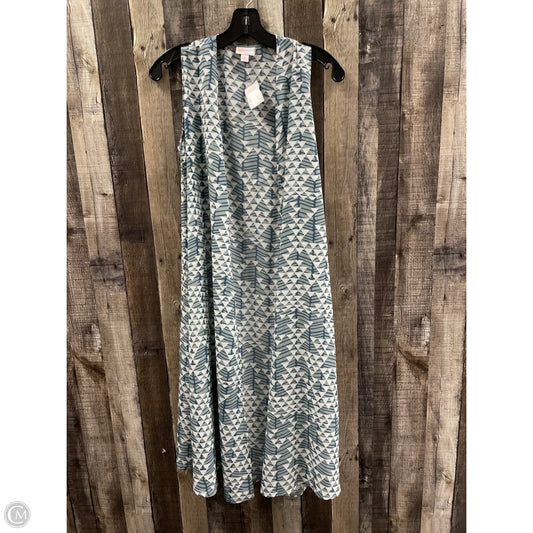 Cardigan By Lularoe In Blue & White, Size: S