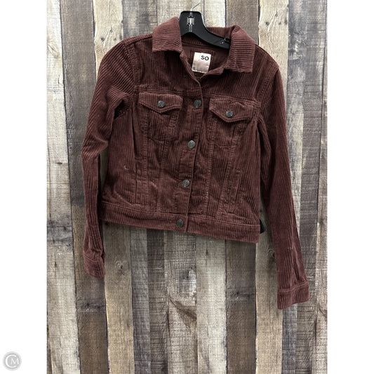 Jacket Other By So In Brown, Size: Xs