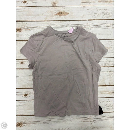 Top Short Sleeve By Wild Fable In Tan, Size: L
