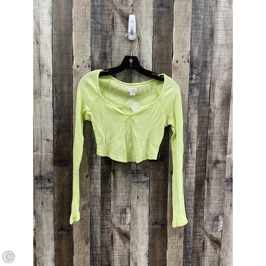 Top Long Sleeve By Bdg In Green, Size: S