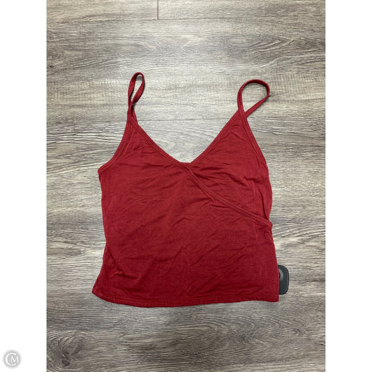 Top Sleeveless By American Eagle In Maroon, Size: Xs