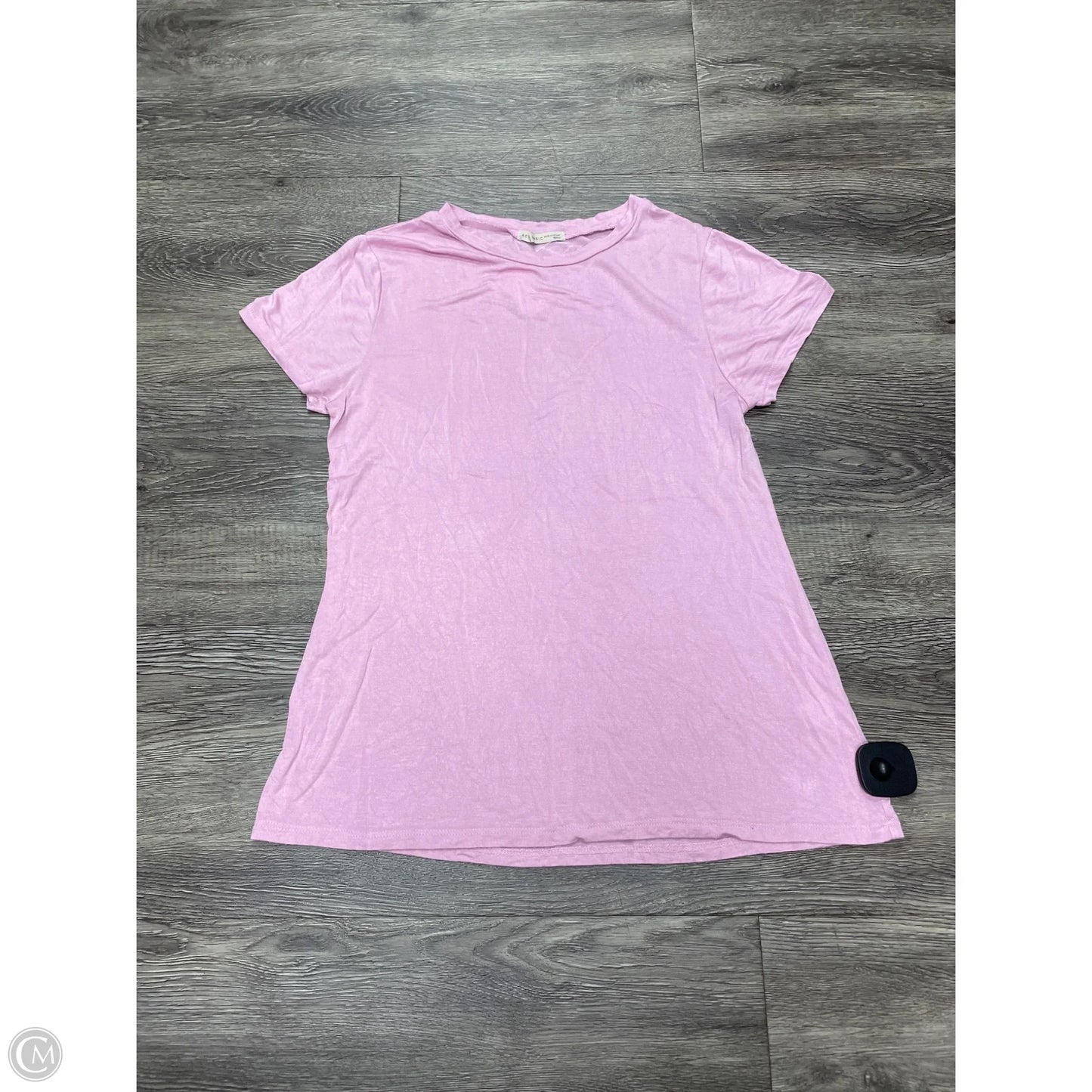 Top Short Sleeve By Cme In Pink, Size: S