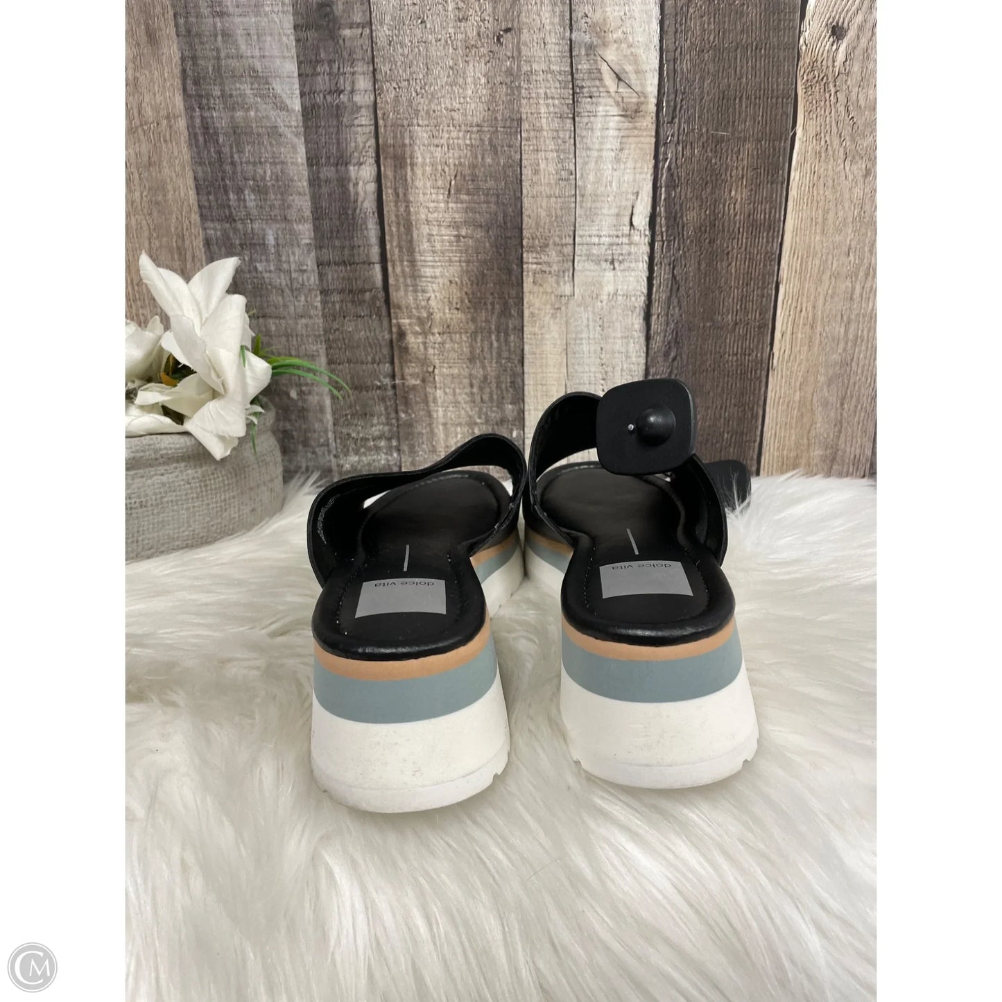 Sandals Heels Platform By Dolce Vita In Black, Size: 8.5