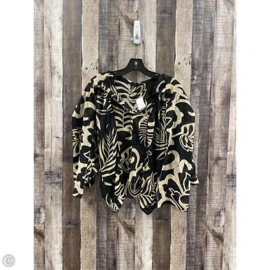 Top 3/4 Sleeve By Adrianna Papell In Multi-colored, Size: Xs