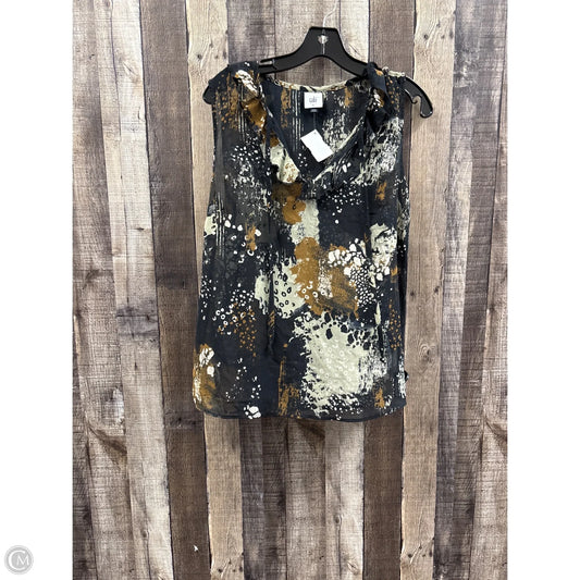 Top Sleeveless By Cabi In Multi-colored, Size: M