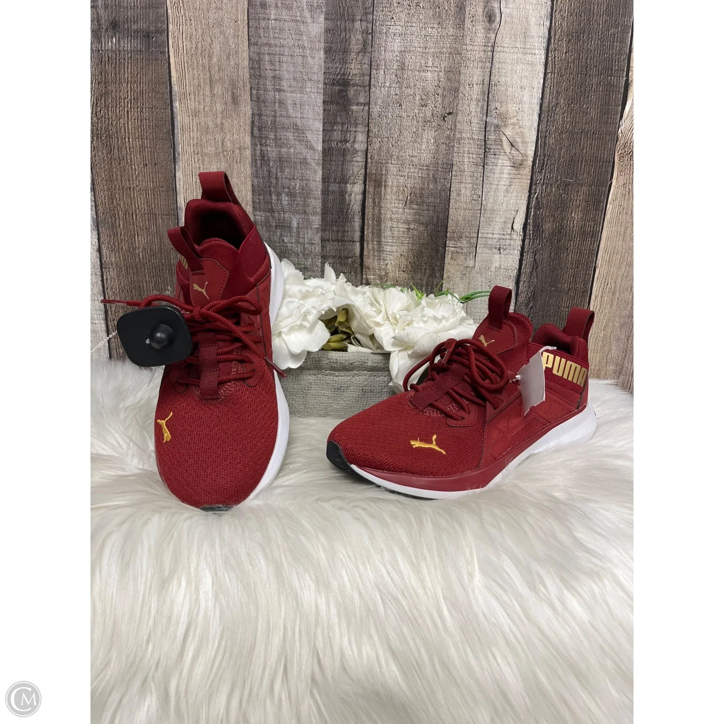 Shoes Athletic By Puma In Maroon, Size: 7