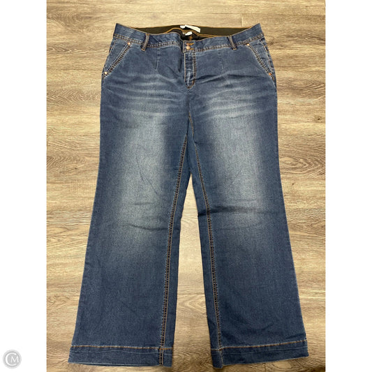 Jeans Straight By Cato In Blue Denim, Size: 18