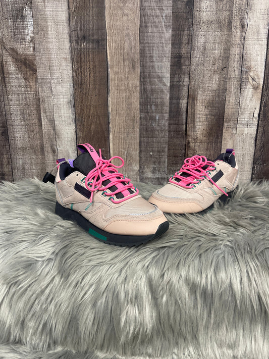 Pink Shoes Sneakers Reebok, Size 6
