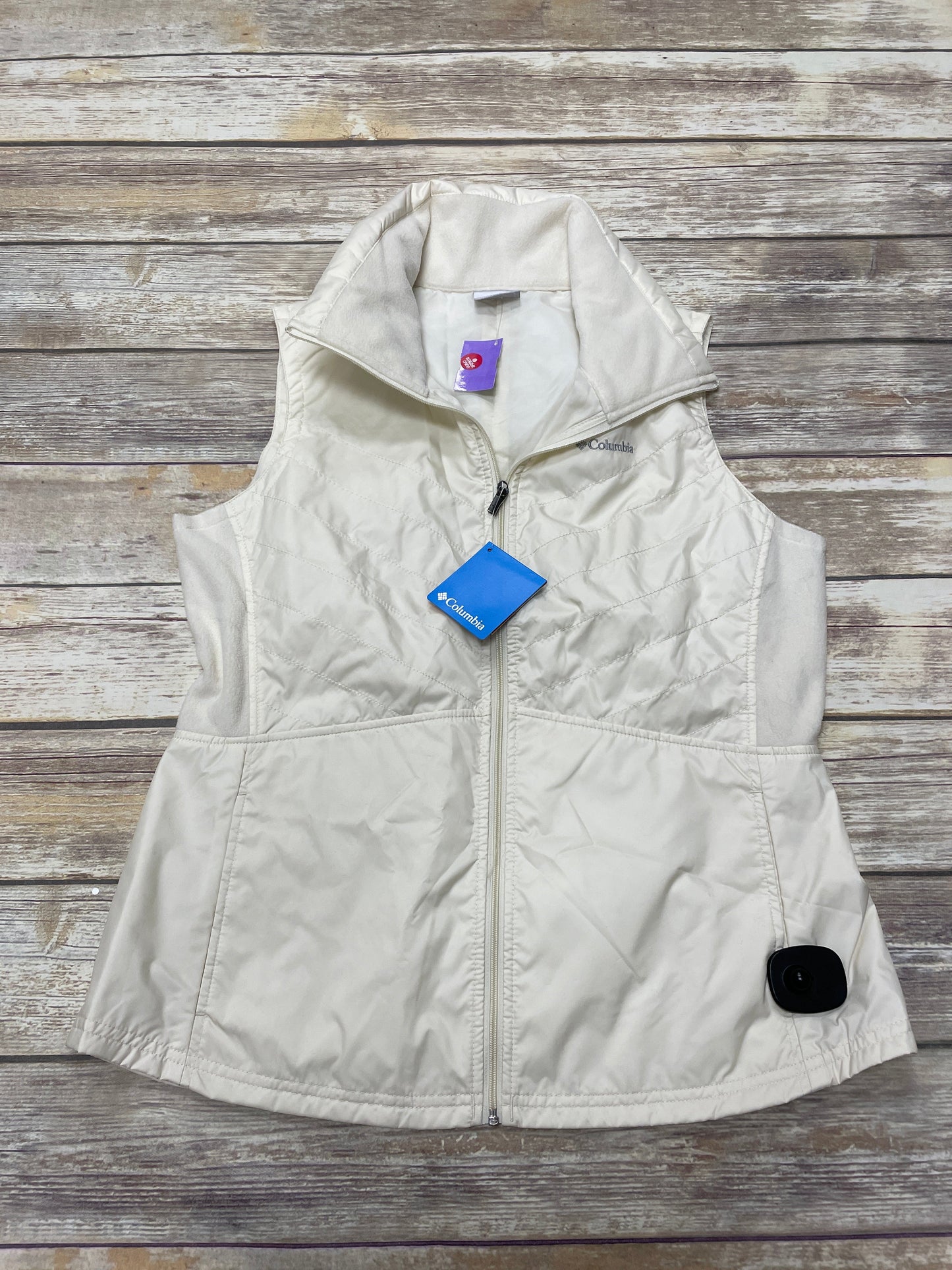 Cream Vest Puffer & Quilted Columbia, Size L