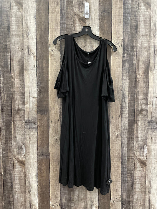 Black Dress Casual Midi Cmf, Size Xl