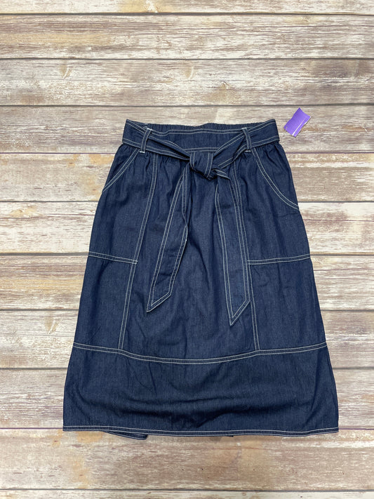 Blue Denim Skirt Midi Universal Thread, Size Xs