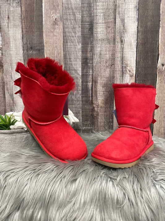 Boots Designer By Ugg In Red, Size: