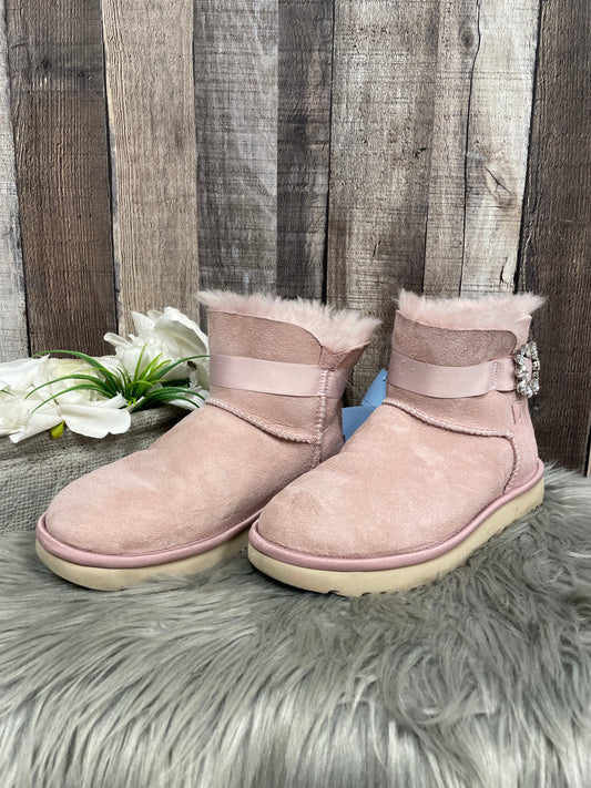 Boots Designer By Ugg In Pink, Size: 6