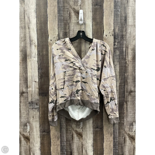 Sweatshirt Hoodie By Mono B In Animal Print, Size: M