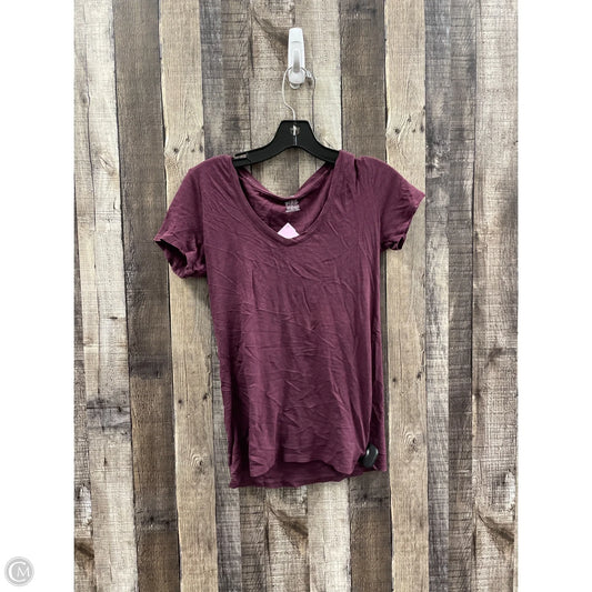 Top Short Sleeve By Pink In Purple, Size: Xs