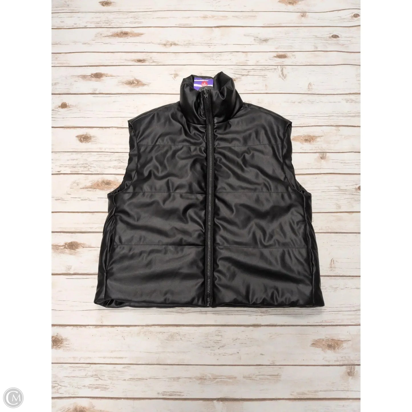 Vest Puffer & Quilted By Entro In Black, Size: S