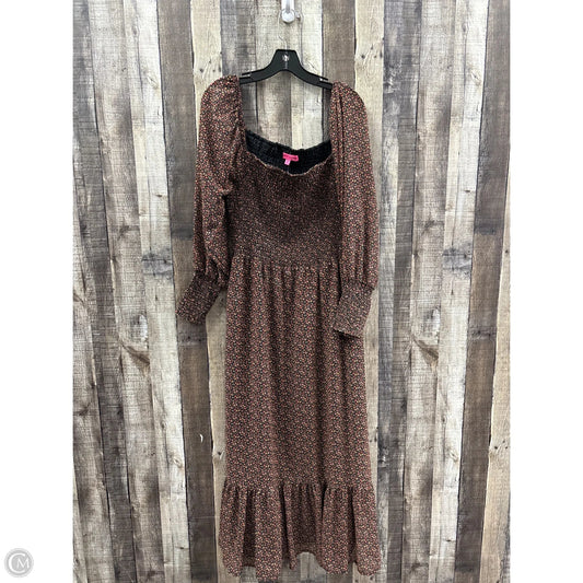 Dress Casual Maxi By Betsey Johnson In Floral Print, Size: Xl